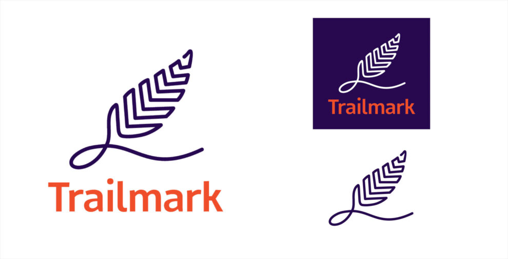 Three variatons of Trailmark Logo